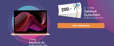 MacBook Air oder Galaxus Gutschein gewinnen